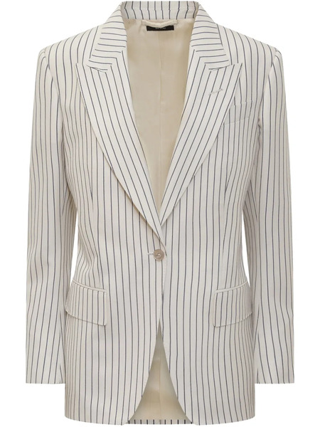  Tom Ford Blazer A Rayas - Blanco 