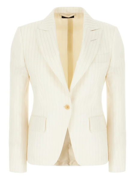  Tom Ford Blazer A Rayas - Neutro 
