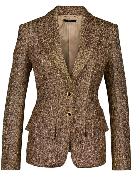  Tom Ford Blazer Con Botones - Dorado 