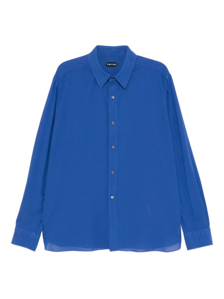  Tom Ford Camisa De Algodón - Azul 
