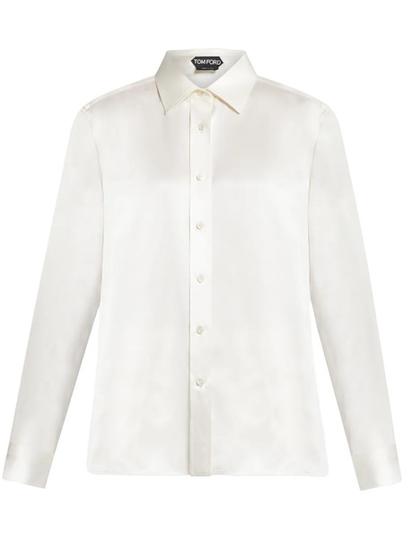  Tom Ford Camisa De Seda - Blanco 