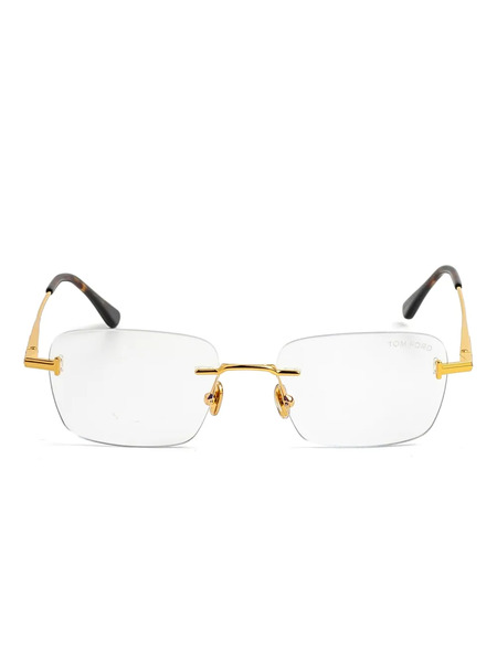  Tom Ford Eyewear Gafas Con Montura Rectangular - Dorado 