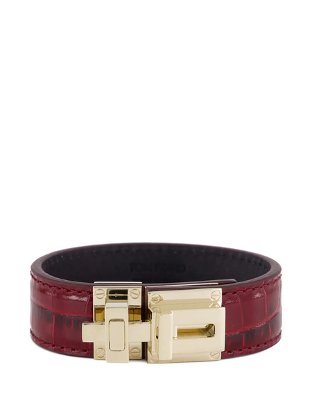  Tom Ford Pulsera De Cuero - Rojo 
