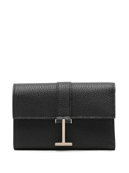  Tom Ford T-logo Grained-leather Wallet - Negro 