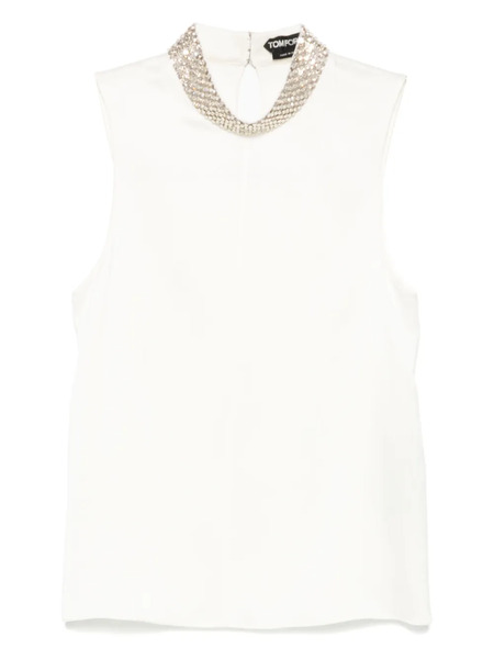  Tom Ford Top Sin Mangas - Blanco 