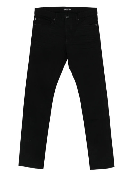  Tom Ford Vaqueros Con Parche Del Logo - Negro 
