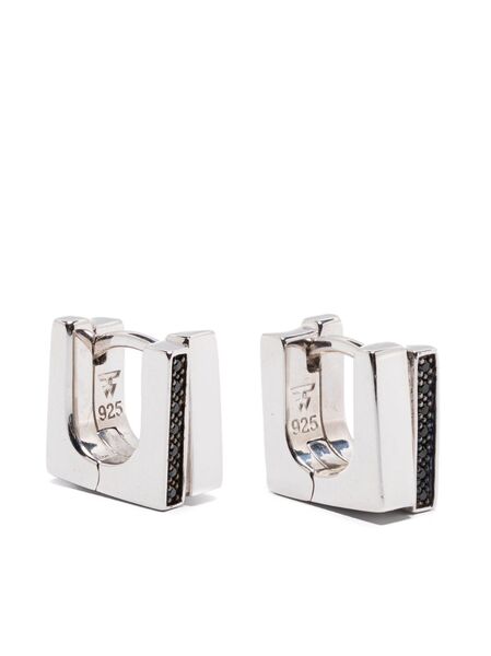  Tom Wood Pendientes Step Huggies - Plateado 