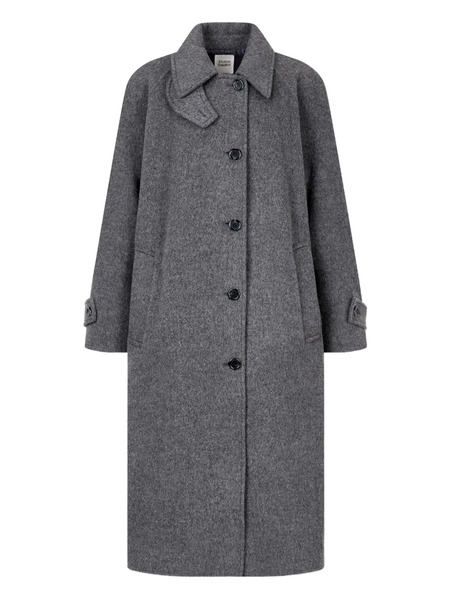  Tomboy Abrigo Con Botones - Gris 