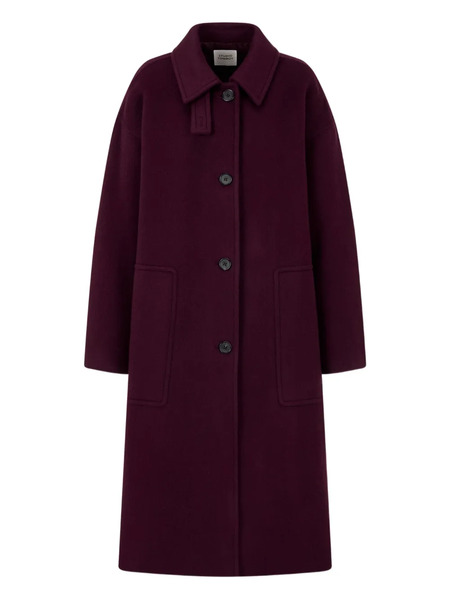  Tomboy Abrigo Con Botones - Morado 