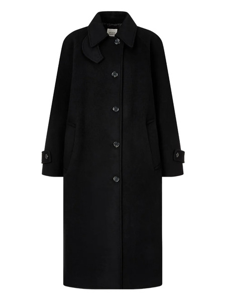  Tomboy Abrigo Con Botones - Negro 