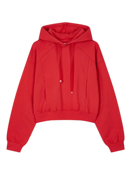 Tomboy Sudadera De Algodón Con Capucha - Rojo 