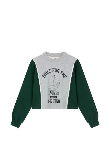  Tomboy Sudadera Estampada - Gris 