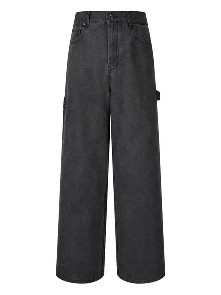  Tomboy Vaqueros Con Efecto Lavado - Negro 