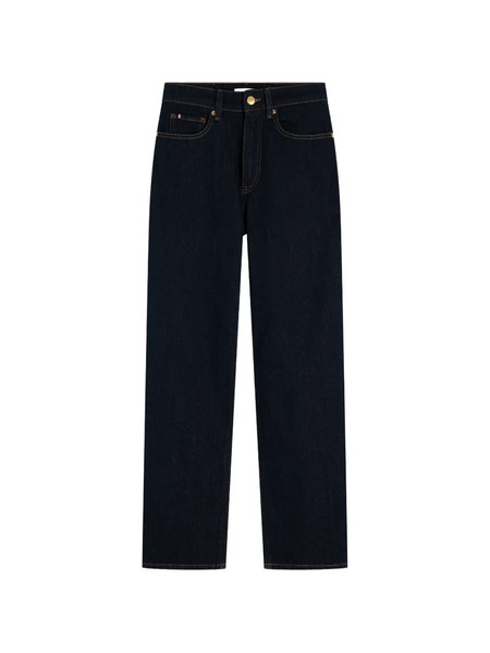  Tommy Hilfiger Vaqueros Rectos Con Parche Del Logo - Azul 