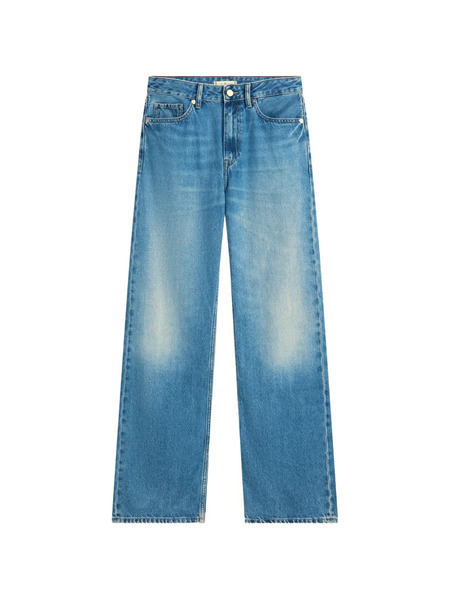  Tommy Hilfiger Vaqueros Rectos De Talle Medio - Azul 