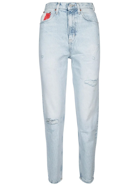  Tommy Jeans Vaqueros Con Efecto Envejecido - Azul 