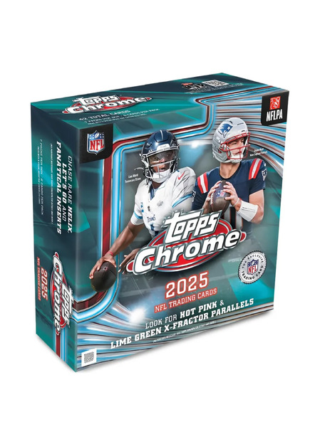  Topps Coleccionables Chrome Football 2025 Mega Box - Verde 