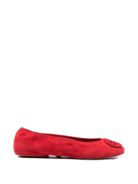  Tory Burch Bailarinas Reva Con Logo - Rojo 