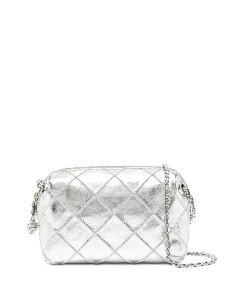  Tory Burch Bandolera Fleming - Plateado 