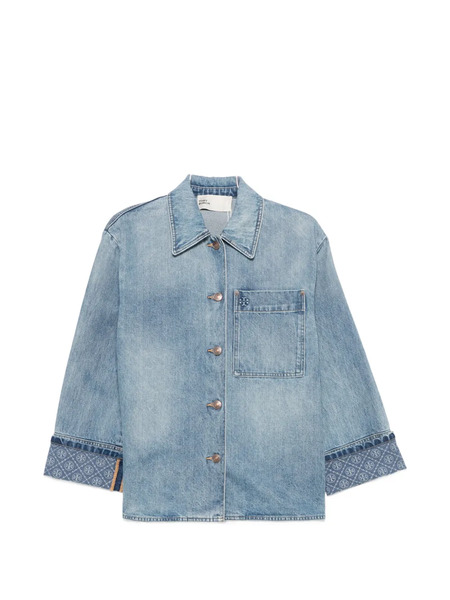  Tory Burch Barn Denim Jacket - Azul 