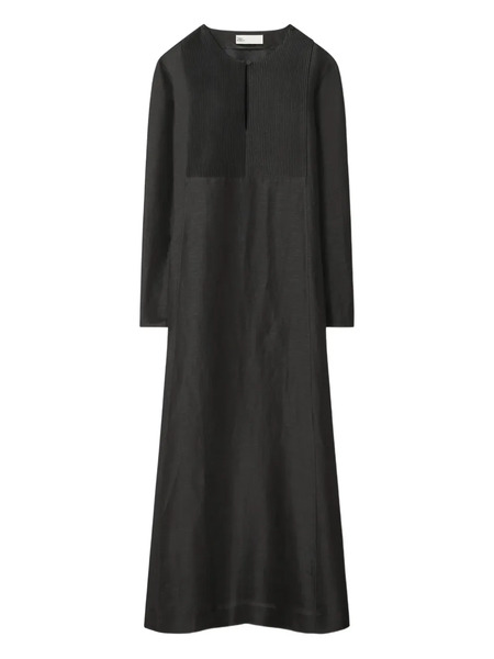  Tory Burch Caftán Con Panel Plisado - Negro 