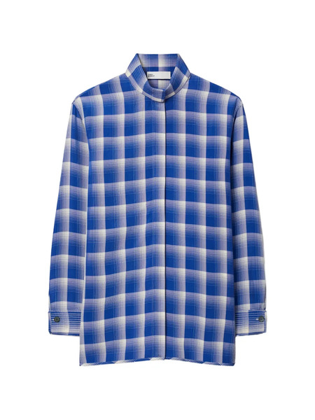  Tory Burch Camisa A Cuadros - Azul 