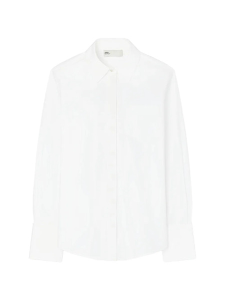  Tory Burch Camisa De Algodón Con Bolsillo - Blanco 