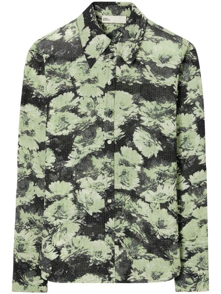  Tory Burch Camisa Estampada - Verde 