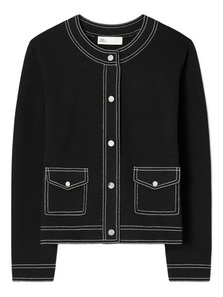 Tory Burch Cárdigan Con Bolsillo - Negro 