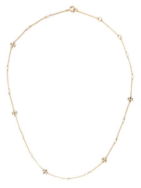  Tory Burch Collar Moondance Con Perla - Dorado 