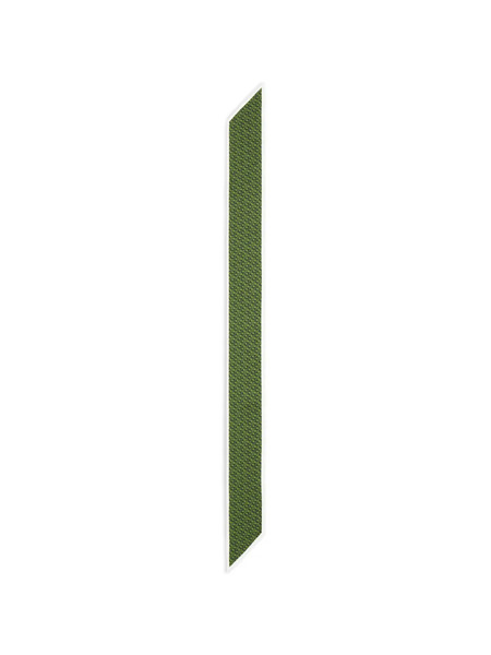  Tory Burch Corbata Con Eslabones Estampados - Verde 