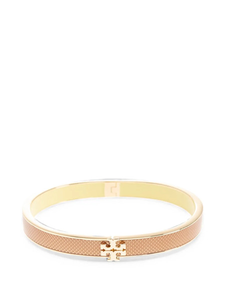  Tory Burch Double T Medium Textured Bangle - Rosa 