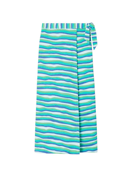  Tory Burch Falda Cruzada De Punto - Azul 