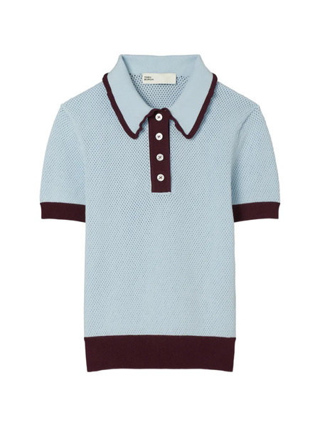  Tory Burch Jersey De Punto Calado - Azul 