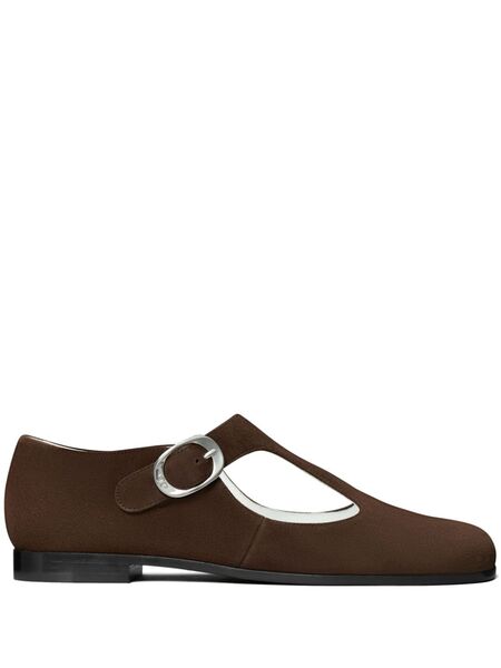  Tory Burch Mocasines Violet T Strap - Marrón 