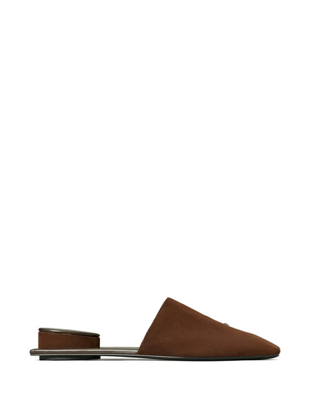  Tory Burch Mules Con Perforaciones - Marrón 