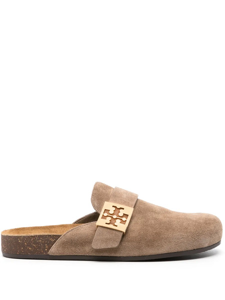  Tory Burch Mules Con Placa Del Logo - Neutro 