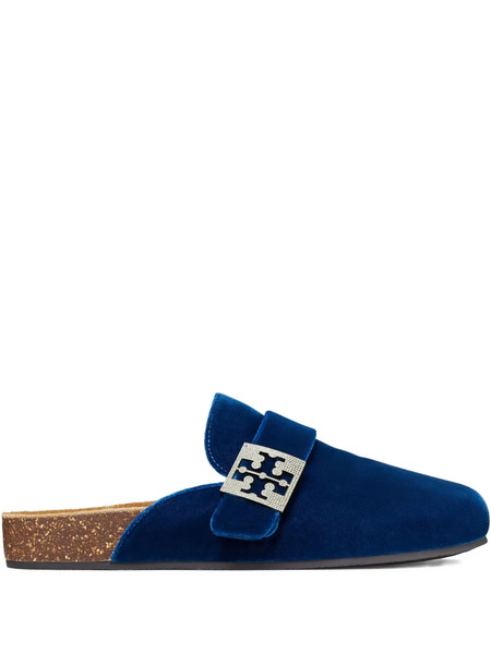  Tory Burch Mules Mellow En Pavé - Azul 