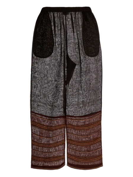 Tory Burch Pantalones De Lino - Marrón 
