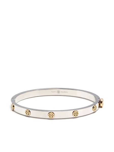  Tory Burch Pulsera Miller Con Bisagra - Plateado 