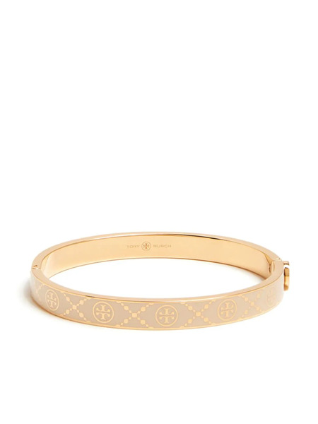  Tory Burch Pulsera T Monogram Con Bisagra - Neutro 
