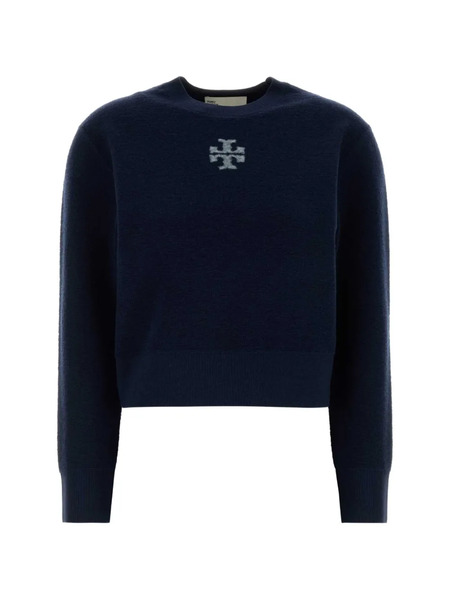  Tory Burch Ropa De Punto Con Logo - Azul 