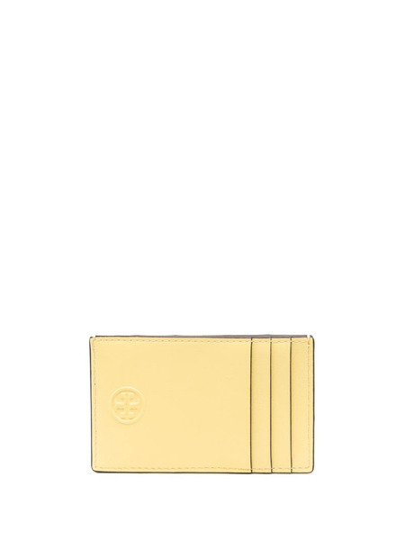  Tory Burch Tarjetero Fleming A Rombos - Amarillo 