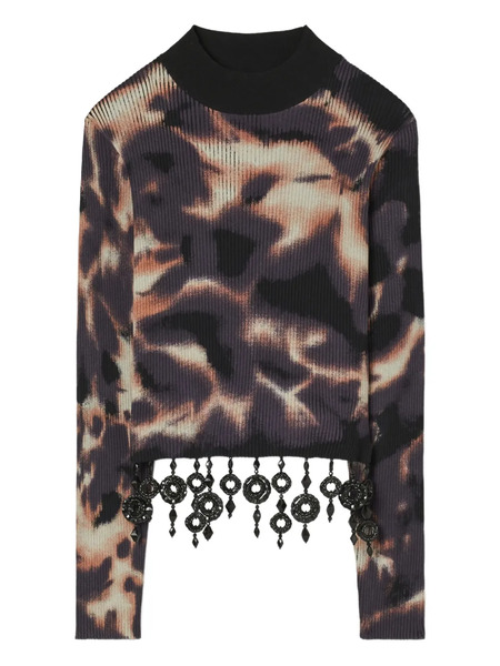  Tory Burch Top Con Apliques - Negro 
