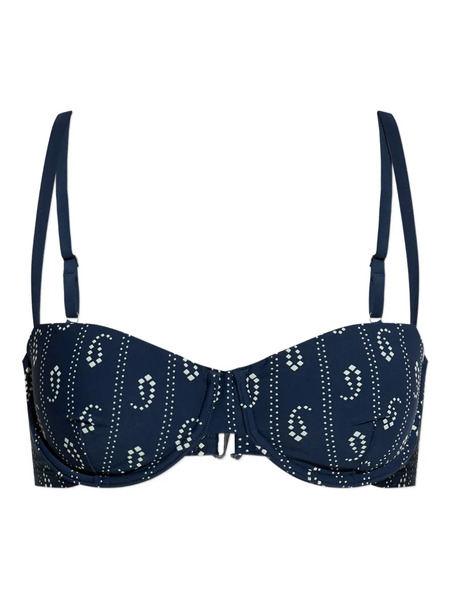  Tory Burch Top De Bikini Estampado - Azul 