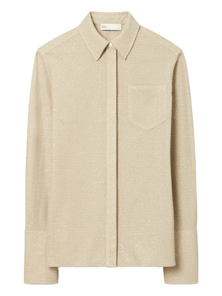 Tory Burch Top De Lúrex - Neutro 