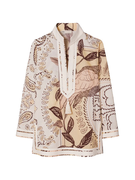  Tory Burch Túnica Tory Estampada - Neutro 