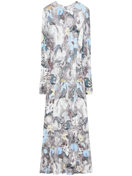  Tory Burch Vestido Midi Estampado - Azul 