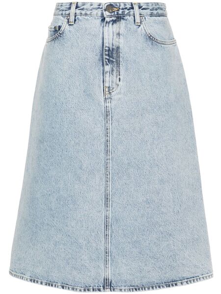  Toteme Falda Midi Vaquera - Azul 