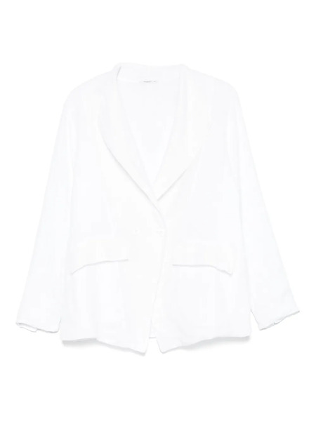  Transit Blazer Texturizado Con Doble Botonadura - Blanco 